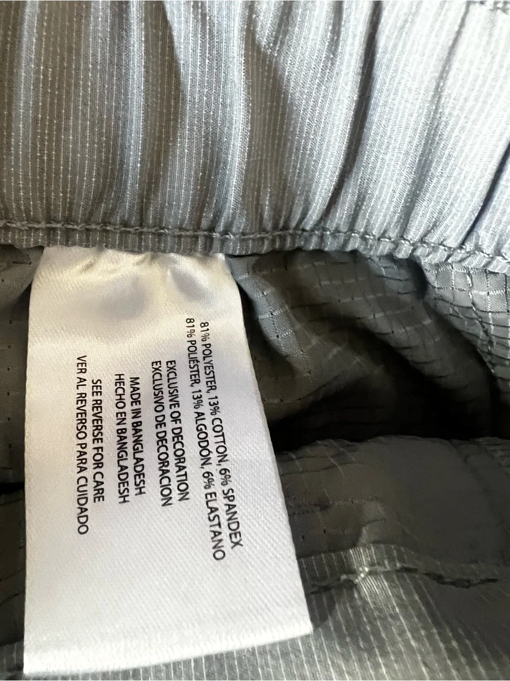 Banana Republic Light Gray Flat-Front Men's Shorts